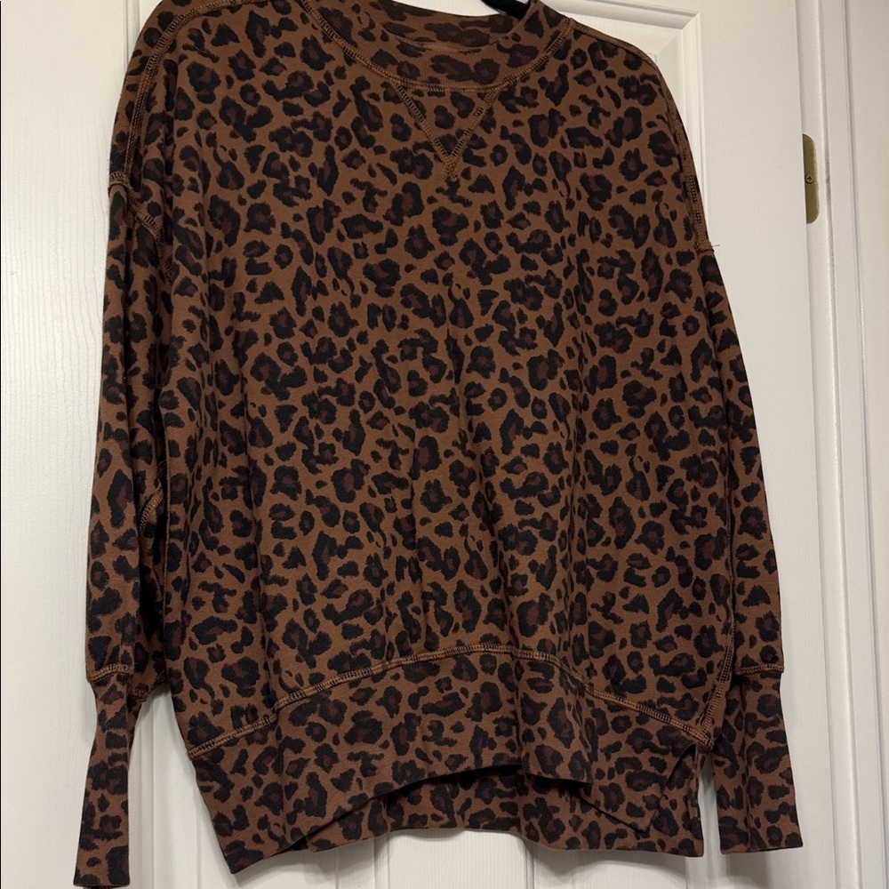 Abercrombie & Fitch Leopard Crewneck